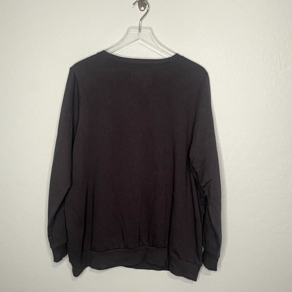 Torrid Gray Addams Family Wednesday Cozy Fleece Crew Neck Pullover Sweater 2 2X - Picture 6 of 6